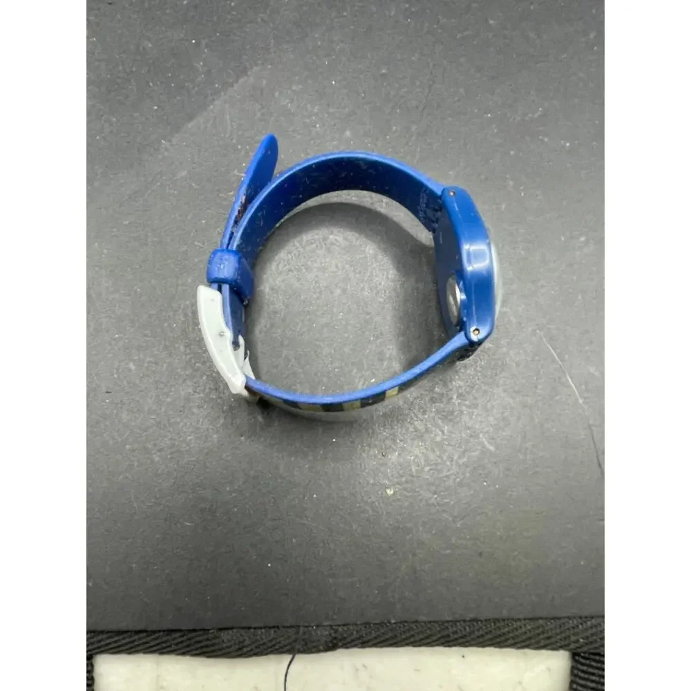 Vintage Swiss Matelot Blue Silicone Strap Women's Watch 26mm LN149 White Dial